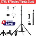 170CM Tall Flexible Phone Tripod with Gooseneck Heavy Duty Phone Tripod Stand UK