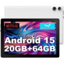 2025 New 10.1 inch Android 15 Tablet 20GB RAM 64GB ROM Bluetooth Dual Camera