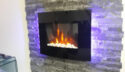 2026 TRUFLAME™ 7 COLOUR LED BLACK GLASS ARCHED ELECTRIC WALL MOUNTED FIRE