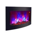 2026 TRUFLAME™ LED COLOUR FLAME EFFECT LOG CURVED WALL MOUNTED ELECTRIC FIRE