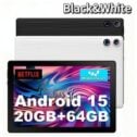 2026 Newest Android 15 Tablet 64GB ROM (1TB TF) 10 inch WiFi 5000mAh Dual Camera