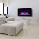 2026 TRUFLAME™ 7COLOUR LED FLAT WALL MOUNTED ELECTRIC FIRE AND 7COLOUR SIDE LEDS