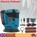 21V Cordless 125mm Random Orbital Sander with 2 Batteries Cordless for Furniture