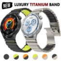 22mm Titanium Rubber Band Strap For Amazfit Bip 6 5 GTR GRS 4 3 2 2e Mini 47mm