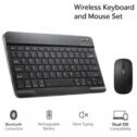 2.4GHz Wireless & Bluetooth Slim Keyboard &Mouse UK USB Dongle For PC Laptop