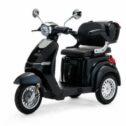 3 Wheeled ELECTRIC MOBILITY SCOOTER 1000W VELECO CRISTAL BLACK