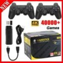 4K TV Retro Game Console with 40000+ Games 2 Wireless Controllers for Family Fun
