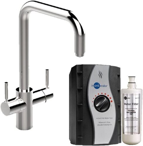 InSinkErator 3 in 1 Kitchen Tap 45153 | Tank Boiling | Standard Hot & Cold | Stainless Steel Effect