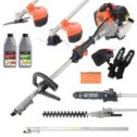 52cc Multi Function 5 in 1 Garden Tool - Brush Cutter, Grass Trimmer, Chainsaw,
