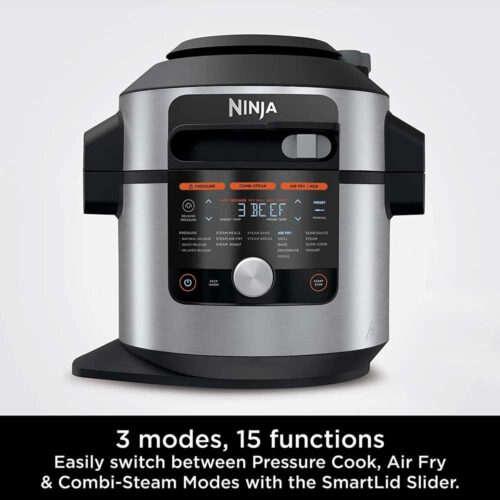 Ninja Foodi MAX 15-in-1 SmartLid Multi-Cooker 7.5L [OL750UK] Smart Cook System | Digital Cooking Probe, Electric Pressure Cooker, Air Fryer  Amazon.co.uk: Home & Kitchen