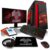 ADMI Gaming PC Package | AMD Ryzen 3 3200G Quad Core Vega 8 Graphics | 1TB HDD & 16GB RAM | F3 Red Case | 300mbps WiFi | Windows 10