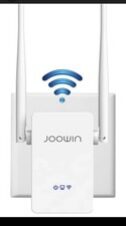 (A) JOOWIN WiFi Extender Booster 300Mbps, 2.4GHz Wifi Repeater Ethernet Port