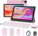 Android 15 Tablet 10 Inch, 20GB RAM+128GB ROM/ 2TB Expandable, 2.0GHz Quad-core