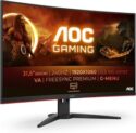 AOC Gaming C32G2ZE - 32 Inch FHD Curved Monitor, 240Hz, 0.5 ms 32 Curved HDMI/DP