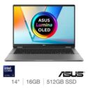 ASUS Vivobook Flip 2in1 Laptop, Ultra 5 16GB/512GB 14-Inch OLED, TP3407SA-QL011W