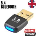 Bluetooth 5.4 USB Dongle Adapter for PC -Wireless Audio Low Latency Windows 7-1