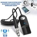 Bluetooth Aux Adapter Dongle Cable USB To 3.5mm Jack Car Audio Aux Bluetooth 5.0