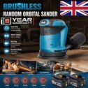 Brushless Orbital Sander Random Orbital Sander For Makita 18V Dust Bag Discs