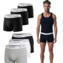 Calvin Klein Men’s 3 Pack Black Trunks Cotton Stretch Boxer Briefs S-XL – New