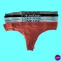 CALVIN KLEIN Women's Cotton Stretch, 5 Pack Thongs, Multicolour L, K 14 | EU 42