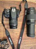 Canon EOS 100D Digital SLR Camera 18MP with 2 Lenses And Charger