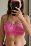 Champion Bubblegum Pink Criss-Cross Sports Bra M Gym Workout Activewear