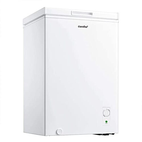 COMFEE’ 99 Litre Freezer RCC140WH1(E) Long Term Storage Chest Freezer with D+ Cooling System