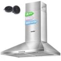 COMFEE 60 cm Chimney Cooker Hoods Class A Stainless Steel Extractor Hood with