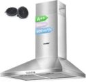 COMFEE' 60 cm Chimney Cooker Hoods Class A++ Stainless Steel Extractor Hood with