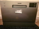 Comfee CDWMT602E2D-UK Compact Table Top Dishwasher Freestanding Silver