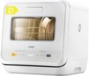 COMFEE' Table Top Dishwasher, Mini Countertop Dishwasher with 6+3 Programs, Stea