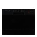 Cookology 6 Place Tabletop Dishwasher Small Kitchen, Worktop, Countertop, Black