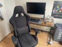 Corsair TC100 Gaming Chair Relaxed, Black Fabric, Armrests, Height Adjustable