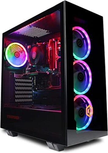CyberpowerPC Wyvern Gaming PC | AMD Ryzen 5 3600 | Nvidia GTX 1650 4GB | 16GB RAM & 1TB HDD | 450W 80+ PSU | Wi-Fi Windows 10