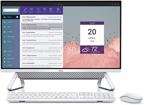 Dell Inspiron 27 inch 7700 | FHD Anti-Glare Narrow Border Infinity NTCH All-In-One Desktop (Silver) | Intel Core i7-1165G7, 8 GB RAM, 512GB SSD + 1TB
