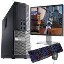 Dell Gaming PC Bundle 16GB Quad Core i5 256GB SSD Win 10 2GB GT710 19 Monitor