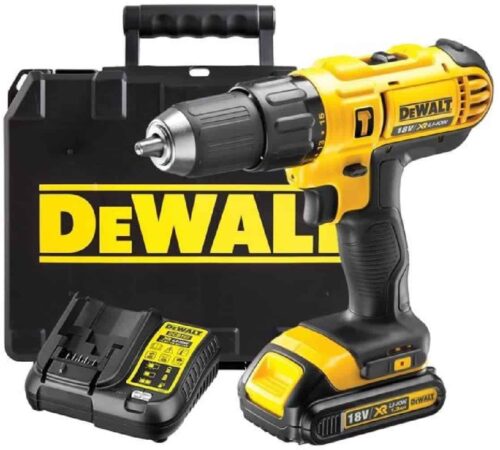Dewalt 18v Cordless Lithium LXT Combi Drill | Drill Driver With Hammer Action Facility Complete With Lithium Battery, Fast Charger, Heavy Duty Carrying