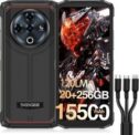 DOOGEE Fire 6 Power Rugged Smartphone 15500mAh Unlocked Mobile Phone 20GB+256GB