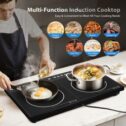 Double Induction Hob 4400w Portable Twin Plate Electric TableTop LED Display UK