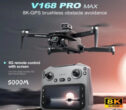 Drone 8K Professional GPS HD Camera Drones 5G WIFI FPV Video 4K UAV Large Screen