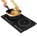 Electric 4400W 2200W Ultra-thin Induction Hob Temperature Touch Control Timer