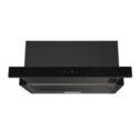 electriQ 60cm Telescopic Canopy Cooker Hood – Black eiQ60CANTEBL
