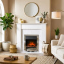 Fireplace Surround Mantel 43 Inch White Electric Fire Surround Modern Mantel