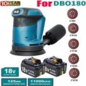 For Makita DBO180Z Cordless Random Orbital Sander 18V Li-ion & Dust Bag Discs