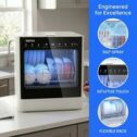 Freestanding Dishwasher Table Top Portable Fully Automatic 5 Programs 5L bucket