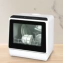 Freestanding Mini Dishwasher Mini Table Top Portable 6 Programs 5L Water Tank