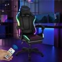 Gaming Chair with RGB LED illuminat Ergonomic Computer Chair Swivel Office Chair