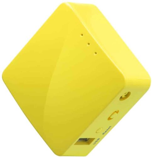Mango VPN Mini Portable Router | GL.iNet GL-MT300N-V2 Wireless Mini Travel Router | Mobile Hotspot in Pocket | WiFi Repeater Bridge | Range Extender OpenVPN