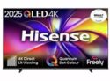 Hisense 50 Inch TV Smart 4K Ultra HD HDR QLED Freely TV Black 50E78QTUK