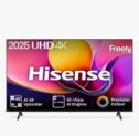 Hisense 55 inch Smart TV 55E6QTUK (2025) LED HDR 4K Ultra HD with Freely Black